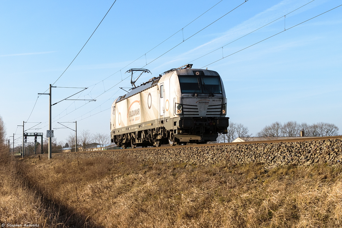 383 211-0 SPaP - Slovenská plavba a prístavy a.s kam solo durch Nennhausen und fuhr weiter in Richtung Wustermark. 21.01.2020