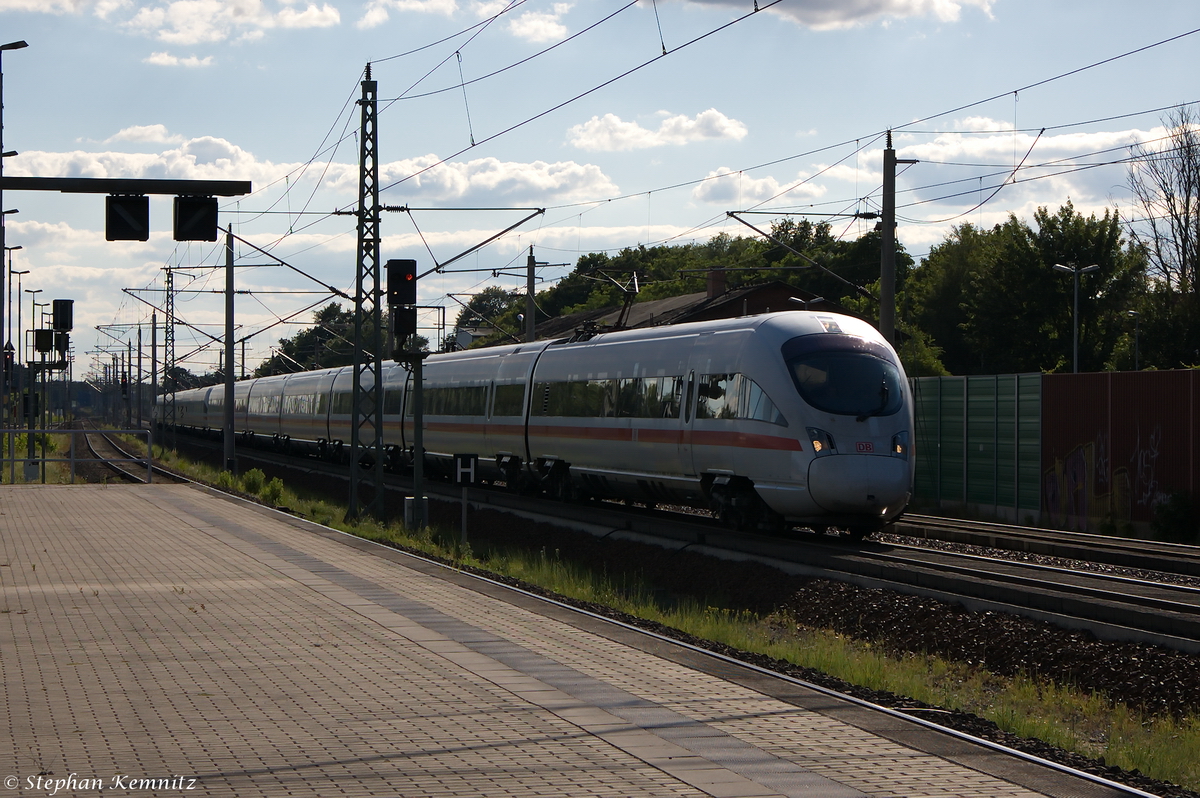 411 531-7  Trier  & 411 526-7  Leipzig  als ICE 2905 für ICE 941+951 von Köln Hbf nach Berlin Ostbahnhof in Rathenow. 15.06.2014