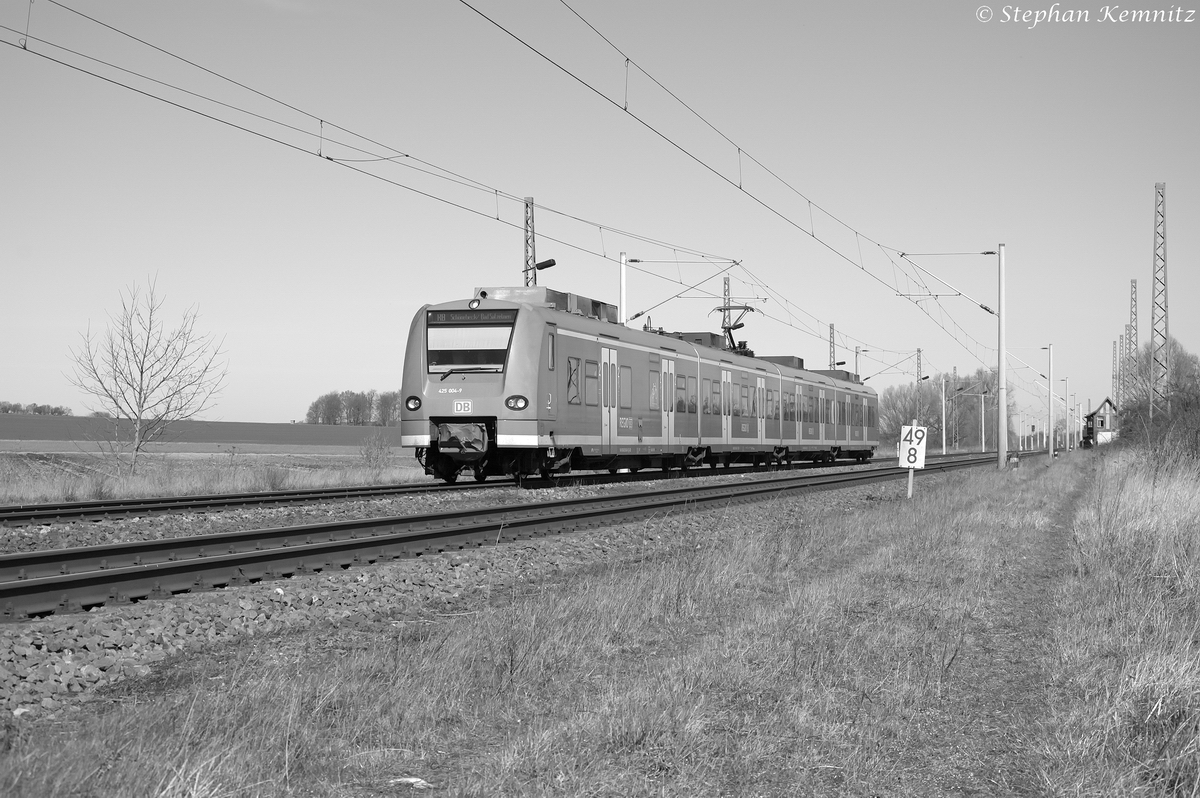 425 004-9 als RB30 (RB 17817) von Wittenberge nach Schönebeck-Bad Salzelmen in Demker. 20.03.2014