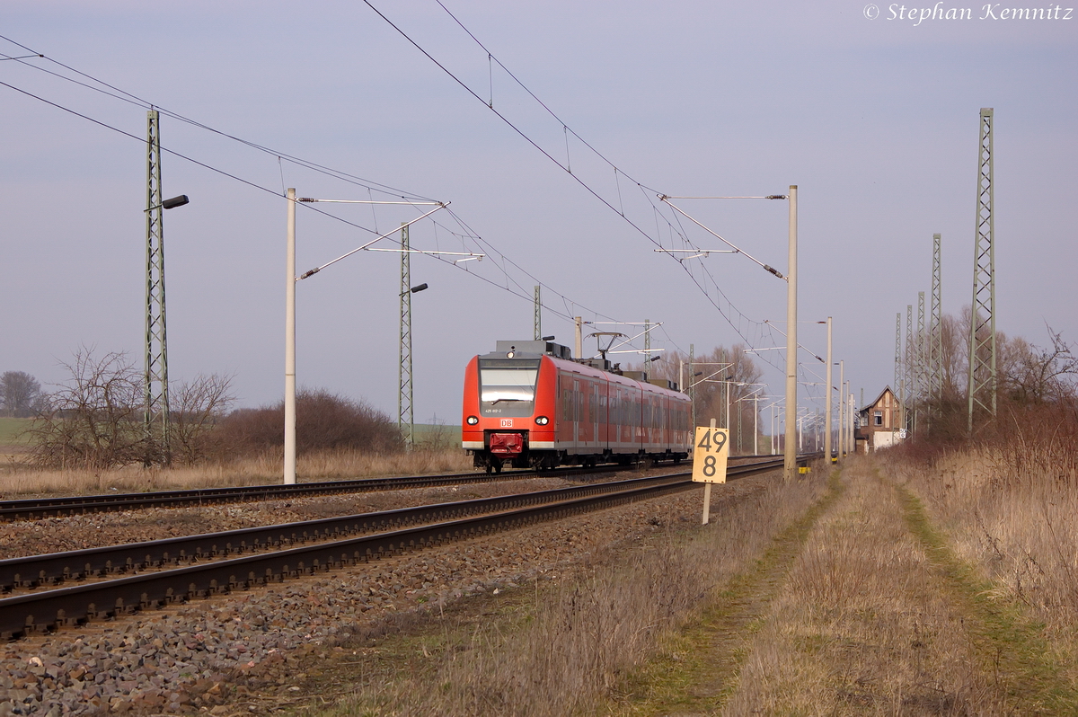 425 012-2 als RB30 (RB 17821) von Wittenberge nach Schönebeck-Bad Salzelmen in Demker. 01.03.2014
