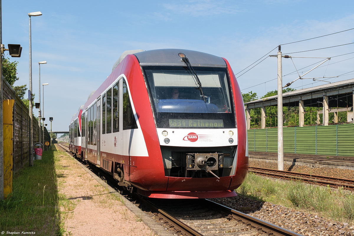 640 121-9 & 640 125-0 HANSeatische Eisenbahn GmbH als RB34 (RB 62236) von Rathenow nach Stendal in Großwudicke. 02.06.2019