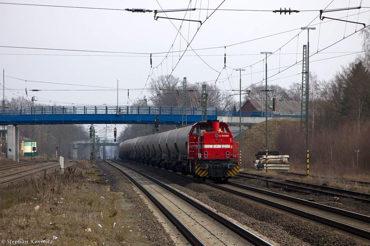 DH 712 (271 029-1) RheinCargo GmbH & Co. KG hing am Zugende eines Kesselzuges, bei der Durchfahrt in Tostedt und die Reise ging in Richtung Hamburg weiter. Gezogen hatte den Zug die 145 097-2. 17.03.2015