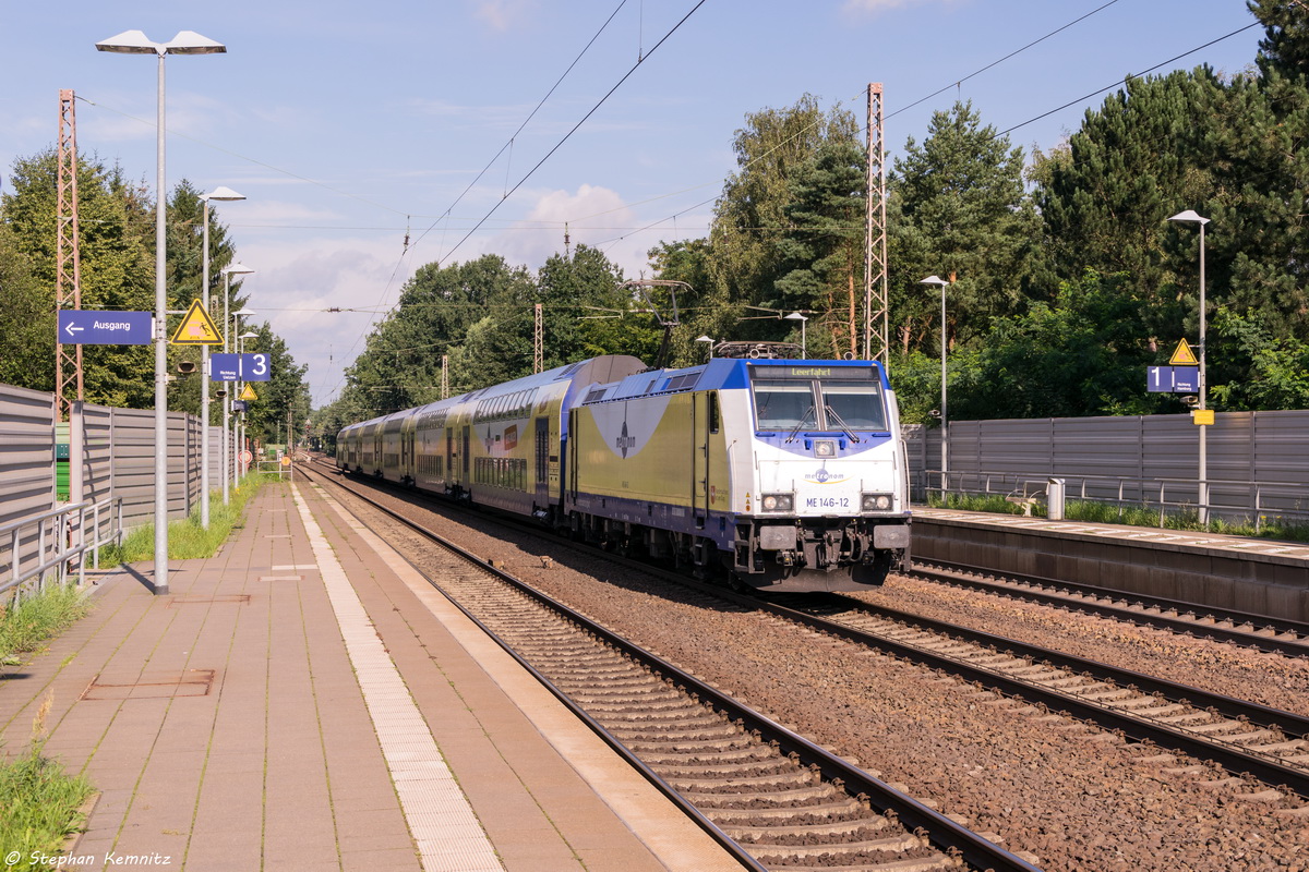ME 146-12  Northeim  (146 512-9) metronom Eisenbahngesellschaft mbH auf einer Leerfahrt in Bienenbüttel und fuhr weiter nach Uelzen. 04.09.2015