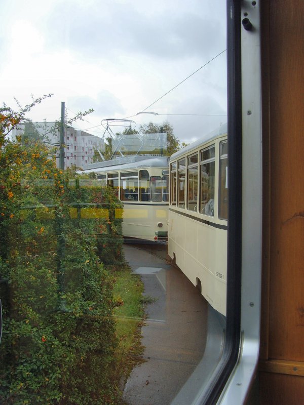 Blick aus dem EKO-Zug in der Schleufe Hohensch�nhausen, Berlin Oktober 2009