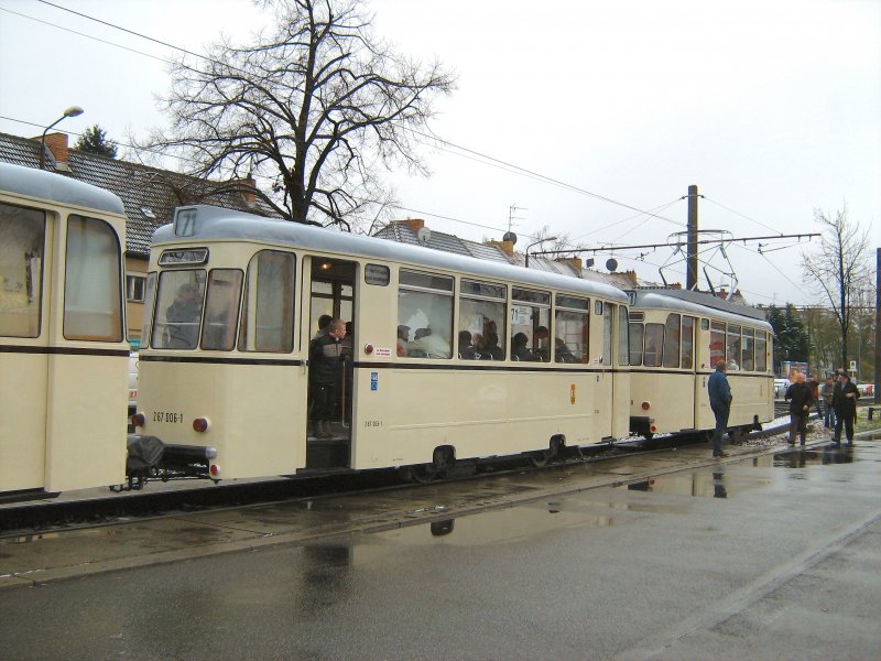 Novemberfahrt 2007 mit REKO-Dreierzug, Berlin 