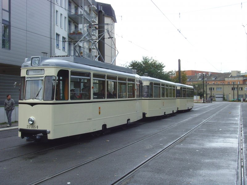 REKO-Zug in der Schleife Langenbeckstrasse, berlin Oktober 2009