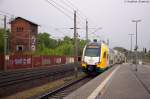 ET 445.102 (445 102-7) ODEG - Ostdeutsche Eisenbahn GmbH als RE4 (RE 84029) von Rathenow nach Ludwigsfelde, bei der Ausfahrt aus Rathenow. 09.05.2014