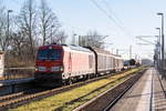 demker/648011/247-903-8-joschi-db-cargo-mit 247 903-8 'Joschi' DB Cargo mit dem Mischer (EZ 51663) von Magdeburg Rothensee nach Seelze in Demker. 15.02.2019