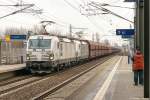 X4 E - 609 (193 609-5) & X4 E - 610 (193 610-3) MRCE - Mitsui Rail Capital Europe GmbH für DB Cargo mit einem Falns Ganzzug in Berlin-Hohenschönhausen und fuhren weiter in Richtung Karower