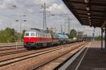 232 409-3 DB Schenker Rail Deutschland AG mit einem gemischtem Güterzug in Berlin-Schönefeld Flughafen und fuhr weiter in Richtung Glasower Damm weiter. 19.05.2015
