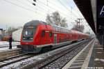 Zur Erffnung der Inbetriebnahme Netz Stadtbahn/RE1 kam ein Sonderzug zum Brandenburger Hbf gefahren.