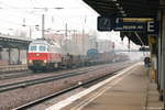 232 105-7 DB Cargo mit einem gemischten Güterzug in Berlin-Schönefeld Flughafen und fuhr weiter in Richtung Grünauer Kreuz.