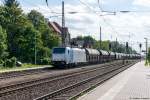 186 427-1 Railpool GmbH für LTE Logistik- and Transport-GmbH mit einem Getreidezug in Priort und fuhr weiter in Richtung Kreuz Wustermark. 18.09.2015
