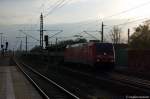 185 265-6 mit einem Rmms Ganzzug in Rathenow in Richtung Wustermark unterwegs. 27.04.2012