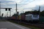37031 AKIEM fr ECR - Euro Cargo Rail SAS mit einem Containerzug in Rathenow und fuhr in Richtung Wustermark weiter.