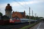 120 154-0 mit einem unbekannten IC in Rathenow und fuhr in Richtung Stendal weiter. 18.06.2012