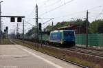 ES 64 F4 - 205 (189 205-8) MRCE Dispolok GmbH fr PKP CARGO  EU45-205  mit einem Containerzug in Rathenow und fuhr in Richtung Wustermark weiter.