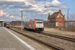 246 010-3 hvle - Havellndische Eisenbahn AG hatte einen Kesselzug nach Premnitz gebracht und kam 1h spter als Lz wieder zurck nach Rathenow.
