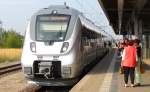 1442 211-7 S-Bahn Mitteldeutschland stand in Rathenow und war auf Probefahrt unterwegs gewesen. 30.08.2013