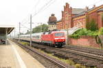 120 149-0 mit dem IC 245 von Amersfoort nach Berlin Ostbahnhof in Rathenow.