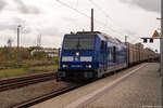 246 049-2 PRESS (246 011-1) mit einem leeren Hackschnittzelzug von Niedergröne nach Kodersdorf in Rathenow.