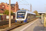 648 471-0 Heidekreuzbahn GmbH (erixx) kam durch Rathenow und fuhr weiter in Richtung Stendal.
