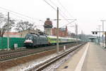 ES 64 U2 - 097 (182 597-5) MRCE Dispolok GmbH mit dem Flixtrain (FLX32623) von Berlin-Lichtenberg nach Stuttgart Hbf in Rathenow.