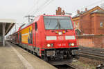 146 281-1 mit dem RE4 (3172) von Rathenow nach Berlin-Spandau am 08.12.2023, ein Streiktag der GDL.