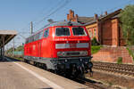 218 416-6, kam Lz durch Rathenow und fuhr weiter in Richtung Stendal.