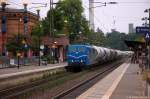 151 170-8 SRI Rail Invest GmbH für EGP - Eisenbahngesellschaft Potsdam mit einem Güterzug, bei der Durchfahrt in Uelzen und fuhr in Richtung Celle weiter. 29.07.2014