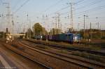 140 857-4 EGP - Eisenbahngesellschaft Potsdam mbH mit einem Containerzug in Stendal und fuhr weiter in Richtung Salzwedel.
