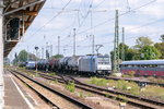 185 717-6 Railpool GmbH für CTL Logistics GmbH mit dem Kesselzug DGS 95110 in Stendal Richtung Salzwedel. 22.09.2016
