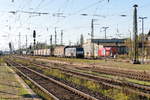 ES 64 F4 - 450 (5170 024-1) MRCE Dispolok GmbH für DB Cargo mit einem gemischtem Güterzug von Seelze nach Seddin in Stendal.