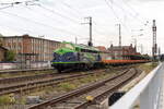My 1155 (227 010-6) Altmark-Rail mit einem R-Wagen Ganzzug in Stendal und fuhr weiter in Richtung Wolfsburg.