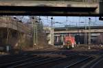br-3360-3365-v60-west/321559/362-523-3-db-schenker-rail-deutschland 362 523-3 DB Schenker Rail Deutschland AG kam aus Richtung Maschen und fuhr hier Lz durch Hamburg-Harburg. 04.02.2014