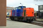 203 406-4 ALS - ALSTOM Lokomotiven Service GmbH war zu sehen beim Tag der offenen Tr 2013 bei Alstom in Stendal.