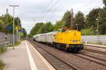 203 307-4 DB Netz AG mit einem Unkrautspritzzug in Bienenbüttel und fuhr weiter in Richtung Uelzen. 02.06.2015