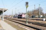 202 484-2 (203 229-0) CLR - Cargo Logistik Rail-Service GmbH, hatte einen leeren Holzzug nach Stendal gebracht. 17.03.2016 