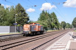 V 160.4 (203 109-4) hvle - Havelländische Eisenbahn AG, musste in Bienenbüttel wegen einer ICE Überholung von der Hauptstrecke runter. Nach der Überholung ging es in Richtung Uelzen weiter. 19.08.2016