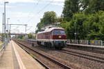 232 088-5 SRS - Salzland Rail Service GmbH kam solo durch Friesack und fuhr weiter nach Wittenberge zum Eisenbahnfest.