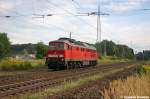 232 379-8 DB Schenker Rail Deutschland AG kommt als Lz durch Satzkorn gefahren und fuhr in Richtung Priort weiter.