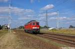 232 524-9 DB Schenker Rail Deutschland AG kommt Lz durch Satzkorn gefahren und fuhr nach Brandenburg-Altstadt und kam später als Lz wieder zurück. 04.09.2012