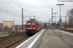 232 534-8 DB Schenker Rail Deutschland AG kam als Lz durch den Brandenburger Hbf gefahren und fuhr nach Brandenburg-Altstadt zum Hafen weiter, um dort einen Drahtrollenzug ab zuholen. 28.02.2013