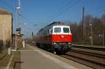 232 484-6 DB Schenker Rail Deutschland AG kam solo durch Priort und fuhr weiter in Richtung Golm. 26.02.2015