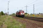 232 901-9 DB Schenker Rail Deutschland AG kam solo durch Satzkorn und fuhr weiter in Richtung Golm. 11.05.2015