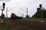 261 015-2 DB Schenker Rail Deutschland AG mit einem Nahgterzug aus Niedergrne in Stendal(Wahrburg) und hatte den Gterzug zum Gterbahnhof gebracht. 15.08.2013