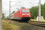101 141-0 mit dem ICE 2909 für ICE 901 von Hamburg-Altona nach Berlin Südkreuz bei Friesack. 28.11.2017