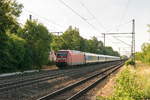 101 044-6 mit dem IC 2071 von Hamburg-Altona nach Berlin Südkreuz in Friesack.