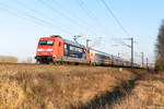 101 068-5  Back to Track  mit dem IC 142 von Berlin Ostbahnhof nach Amsterdam Centraal in Nennhausen. 17.01.2020