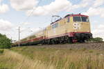 111 057-6 Smart Rail GmbH mit dem AKE-Rheingold von Koblenz Hbf nach Dresden Neustadt in Nennhausen.